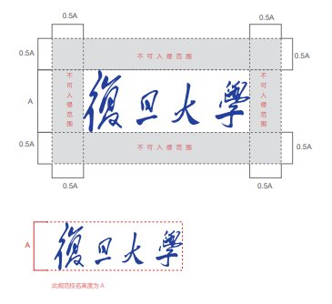 目前使用的校徽于应陈望道校长之请